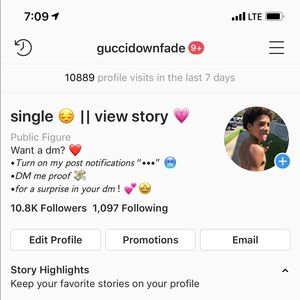 10.8k Instagram account